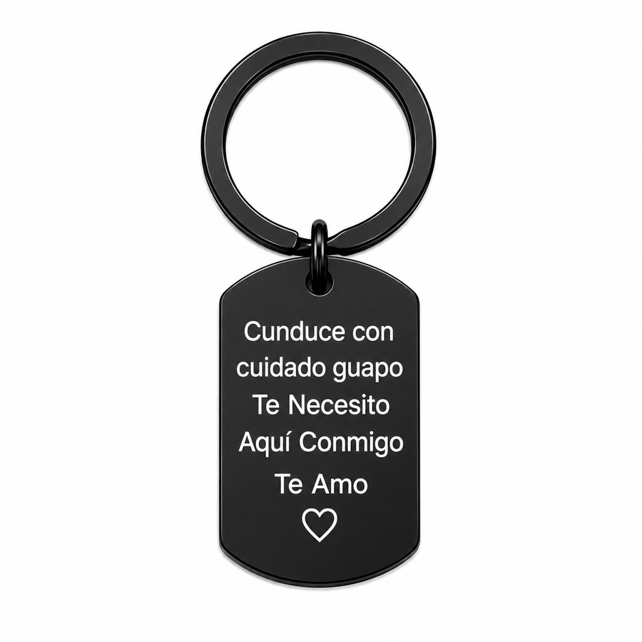 Stainless Steel Keychain, Personalized Concise Letter Pattern Metal Keychain for Men & Women, Trendy All-match & Exquisite Keychain for Birthday Gift