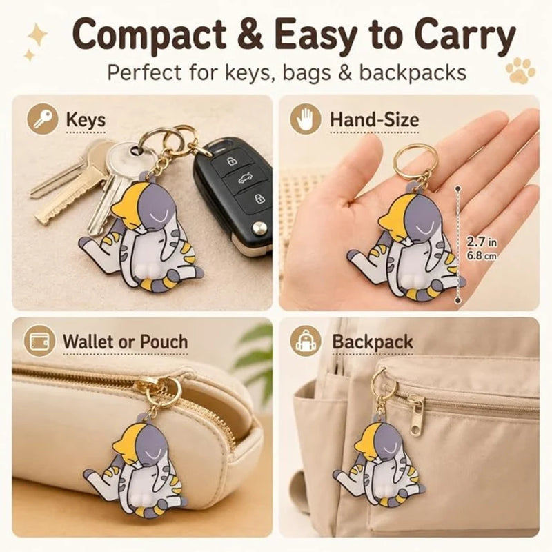 Mischief Cat - Interactuve Cat Keychain