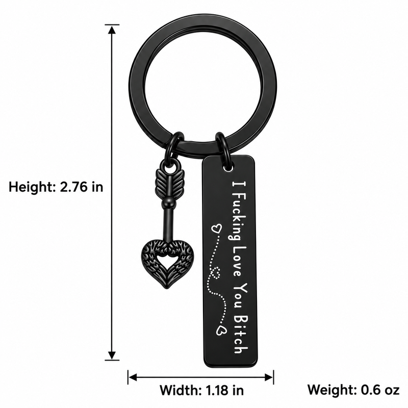 Stainless Steel Best Friend Keychain for Women Adults, 1" Diameter Sturdy Engraved Tag with Humorous Text, Christmas Birthday Gift for Female BFF to Strengthen Bonds (Car Exterior Decoration Accessory), Keychains