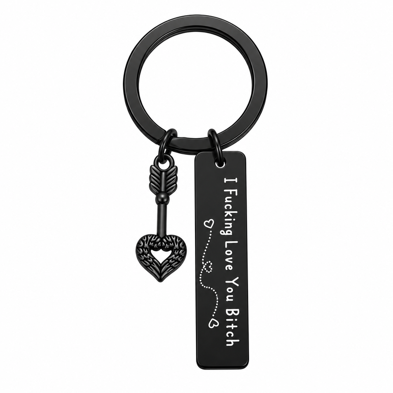 Stainless Steel Best Friend Keychain for Women Adults, 1" Diameter Sturdy Engraved Tag with Humorous Text, Christmas Birthday Gift for Female BFF to Strengthen Bonds (Car Exterior Decoration Accessory), Keychains
