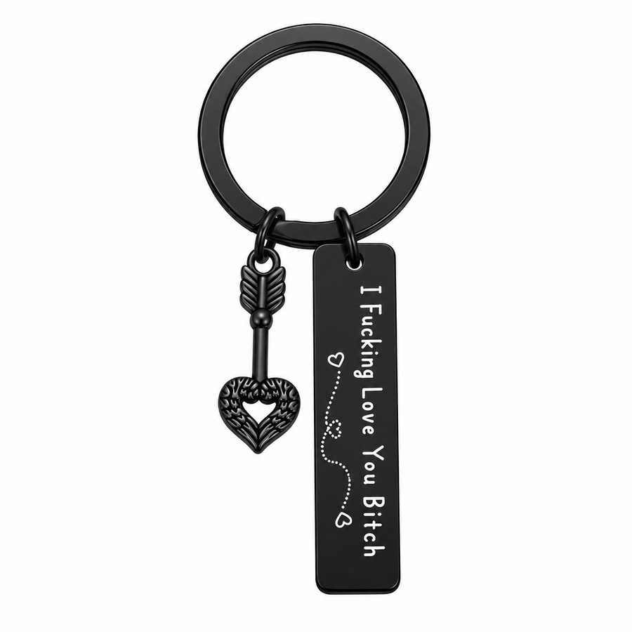 Stainless Steel Best Friend Keychain for Women Adults, 1" Diameter Sturdy Engraved Tag with Humorous Text, Christmas Birthday Gift for Female BFF to Strengthen Bonds (Car Exterior Decoration Accessory), Keychains